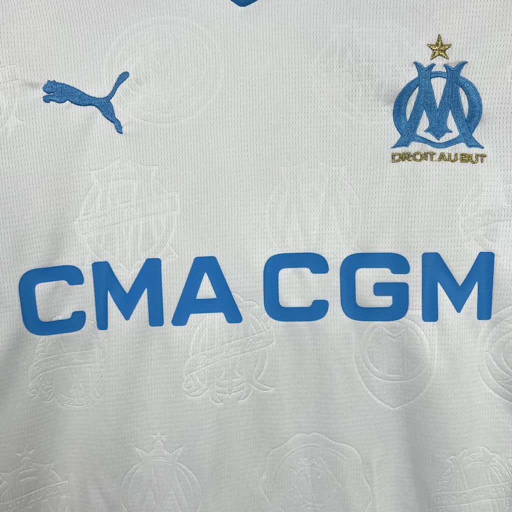 Camisola Olympique de Marseille Principal 2025/26 - S | Camisola de Futebol - PrimeKits Club - Camisolas de Futebol