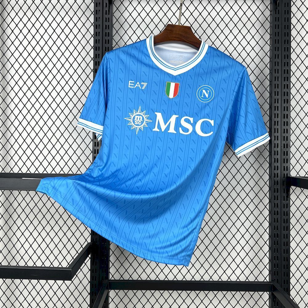 Camisola Napoli Principal 2025/26 - S | Camisola de Futebol - PrimeKits Club - Camisolas de Futebol