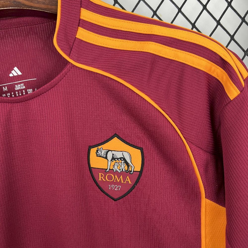 Camisola AS Roma Principal 2025/26 - S | Camisola de Futebol - PrimeKits Club - Camisolas de Futebol