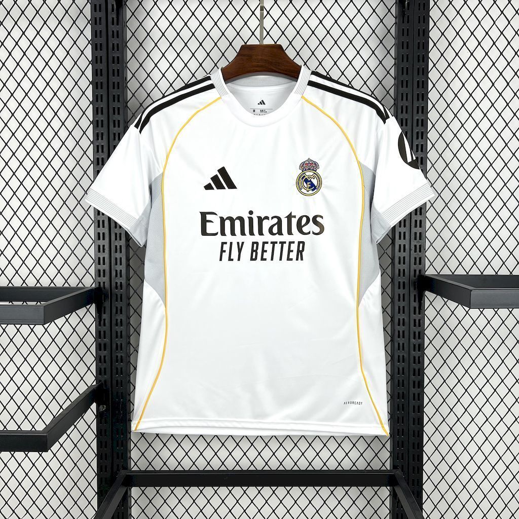 Camisola Real Madrid Principal 2025/26 - S | Camisola de Futebol - PrimeKits Club - Camisolas de Futebol