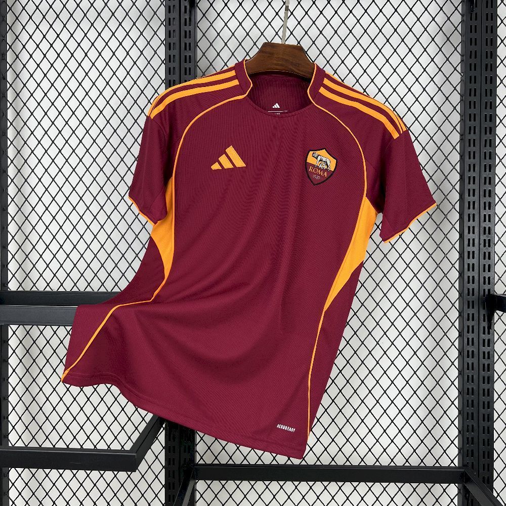 Camisola AS Roma Principal 2025/26 - S | Camisola de Futebol - PrimeKits Club - Camisolas de Futebol
