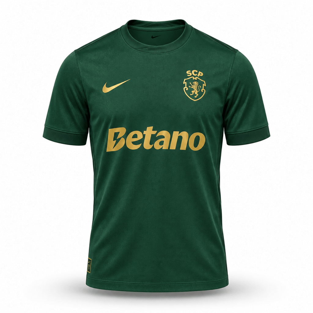 Camisola Sporting CP Edição Especial 120 Anos 2026/27 3 UN Pronta Entrega - S | Camisola de Futebol - PrimeKits Club - Camisolas de Futebol
