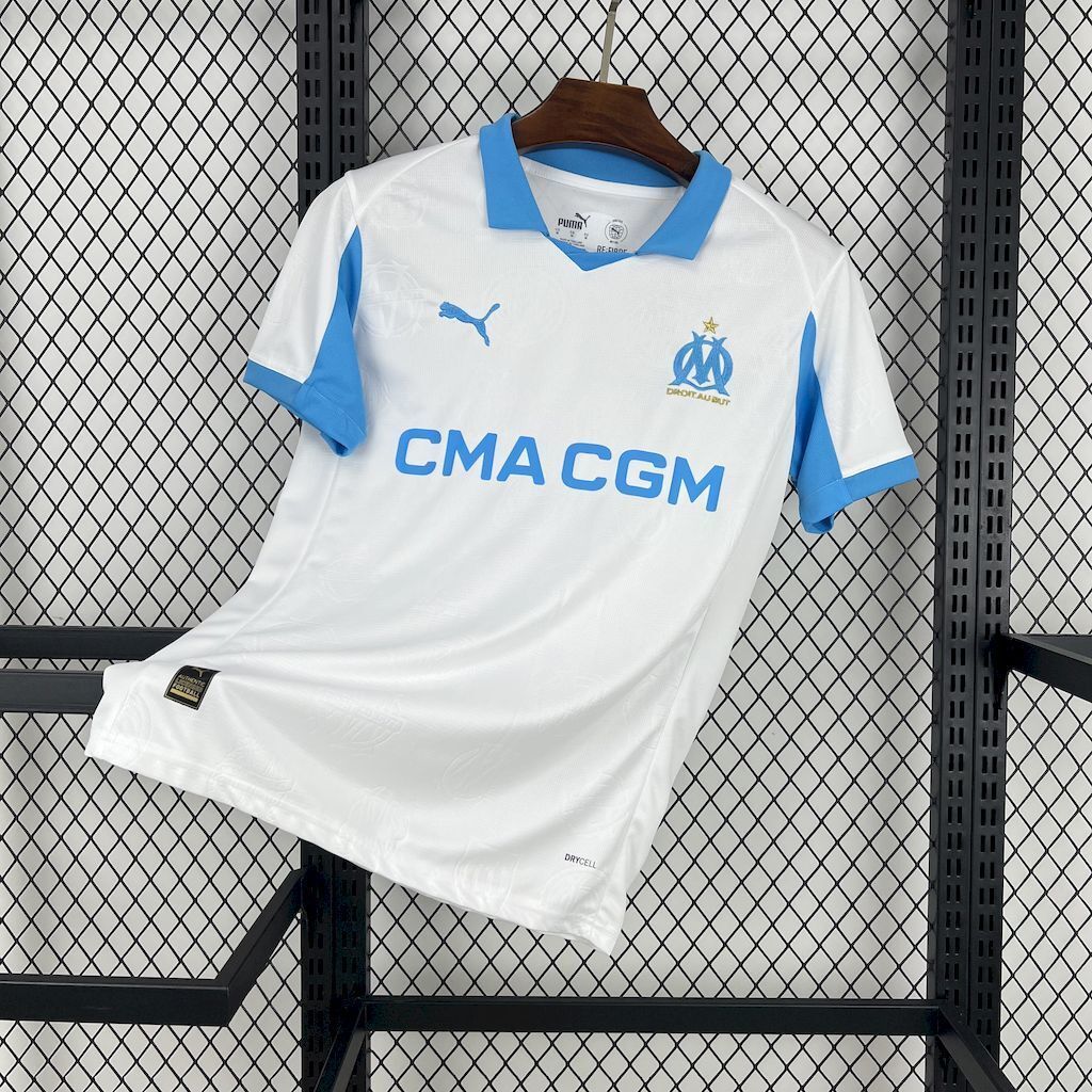 Camisola Olympique de Marseille Principal 2025/26 - S | Camisola de Futebol - PrimeKits Club - Camisolas de Futebol