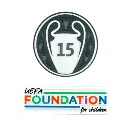 Patch / Badge - Champions League 15 + Foundation - Real Madrid - Kit 1 - | Camisola de Futebol - PrimeKits Club - Camisolas de Futebol