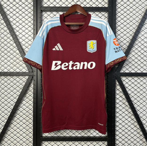 Camisola Aston Villa Principal 2025/26 - S | Camisola de Futebol - PrimeKits Club - Camisolas de Futebol