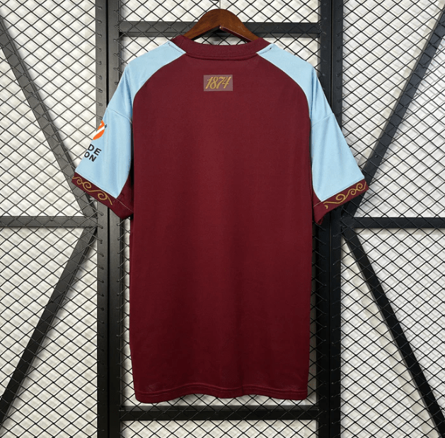 Camisola Aston Villa Principal 2025/26 - S | Camisola de Futebol - PrimeKits Club - Camisolas de Futebol