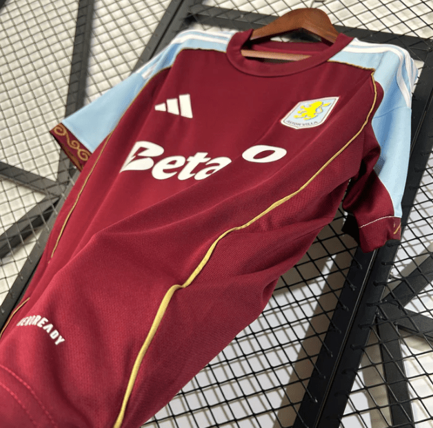 Camisola Aston Villa Principal 2025/26 - S | Camisola de Futebol - PrimeKits Club - Camisolas de Futebol