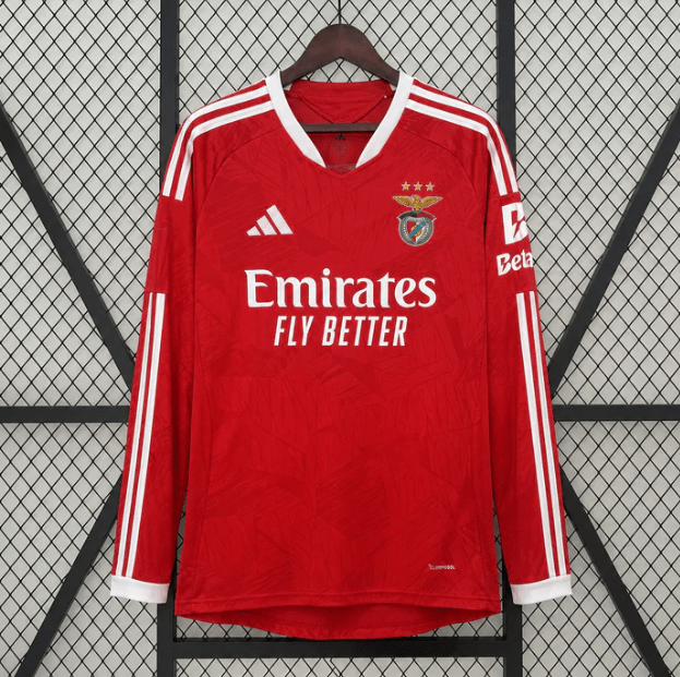 Camisola SL Benfica Principal Manga Longa 2026/27 - S | Camisola de Futebol - PrimeKits Club - Camisolas de Futebol