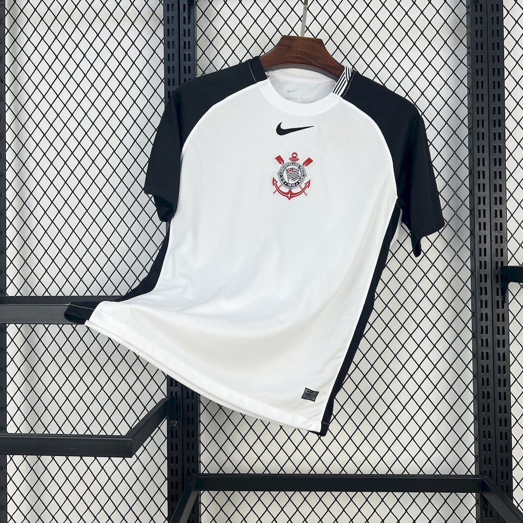 Camisola Corinthians Principal 2025/26 - S | Camisola de Futebol - PrimeKits Club - Camisolas de Futebol