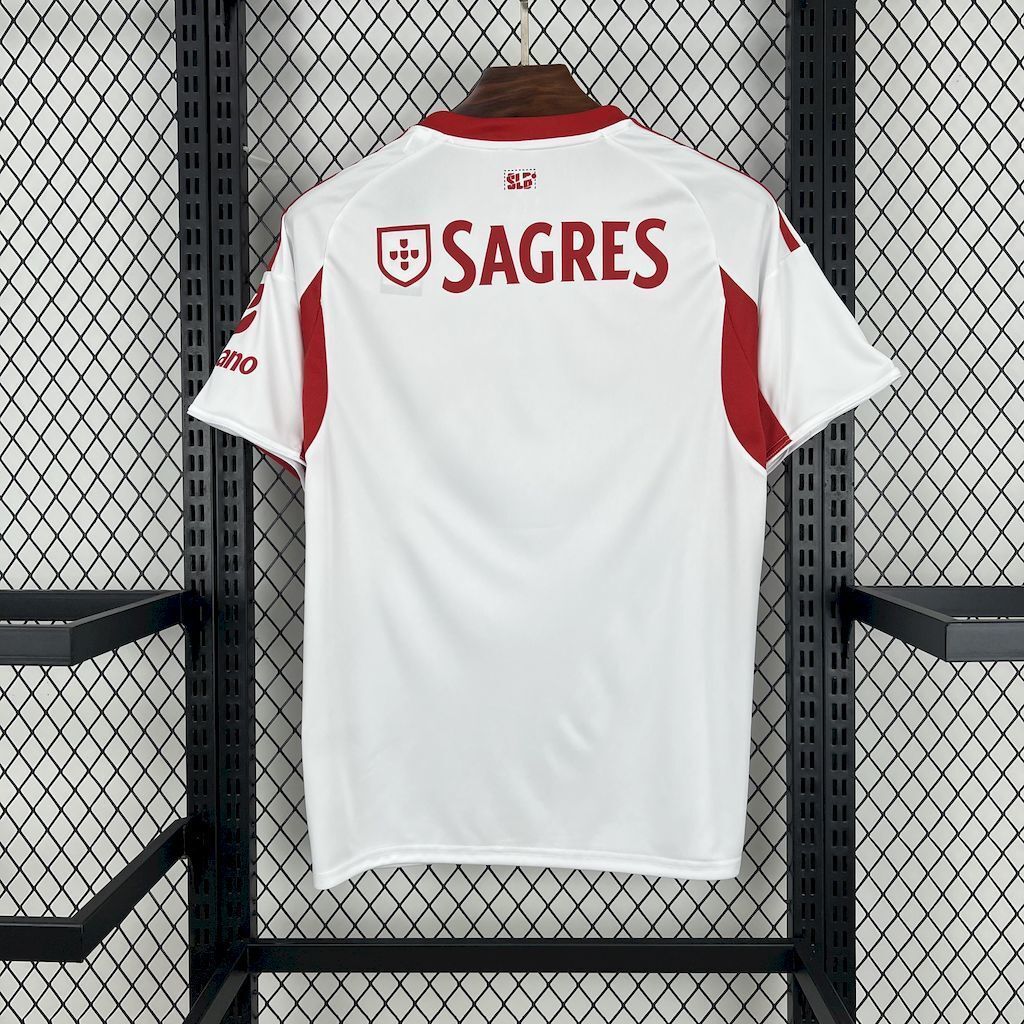 Camisola SL Benfica Alternativa Branca 2025/26 - S | Camisola de Futebol - PrimeKits Club - Camisolas de Futebol